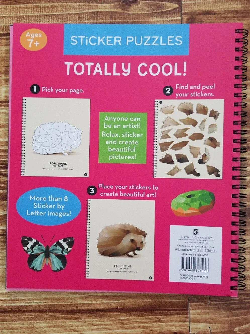 Sticker Puzzles Kids Activity Book 3-Pack Set - Brain Games By Letter